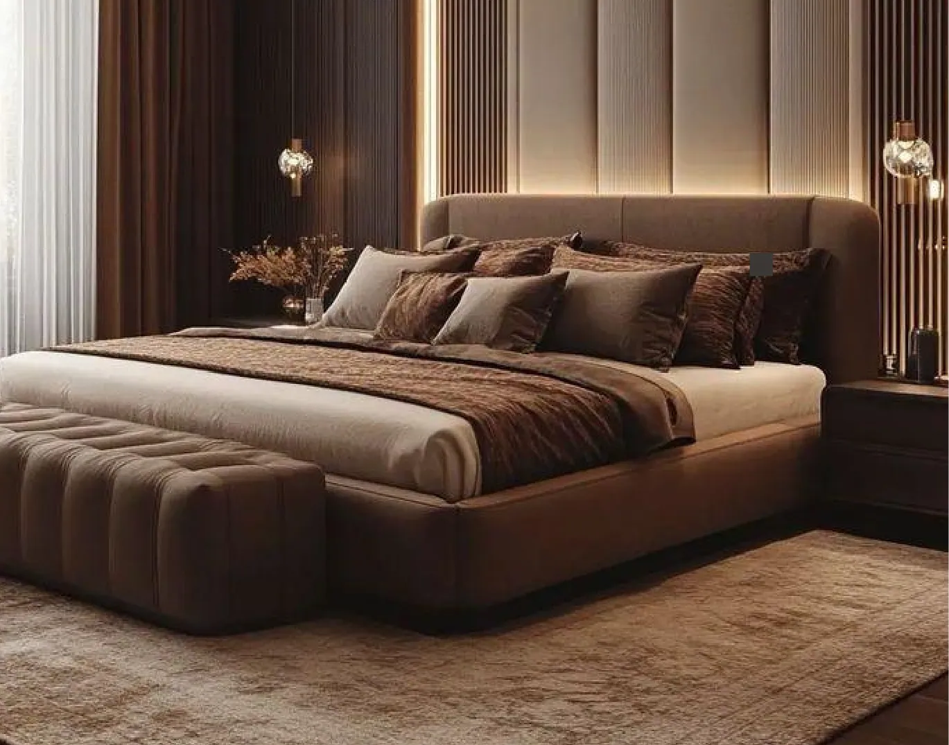 Modern Low- Profile Platform Bed