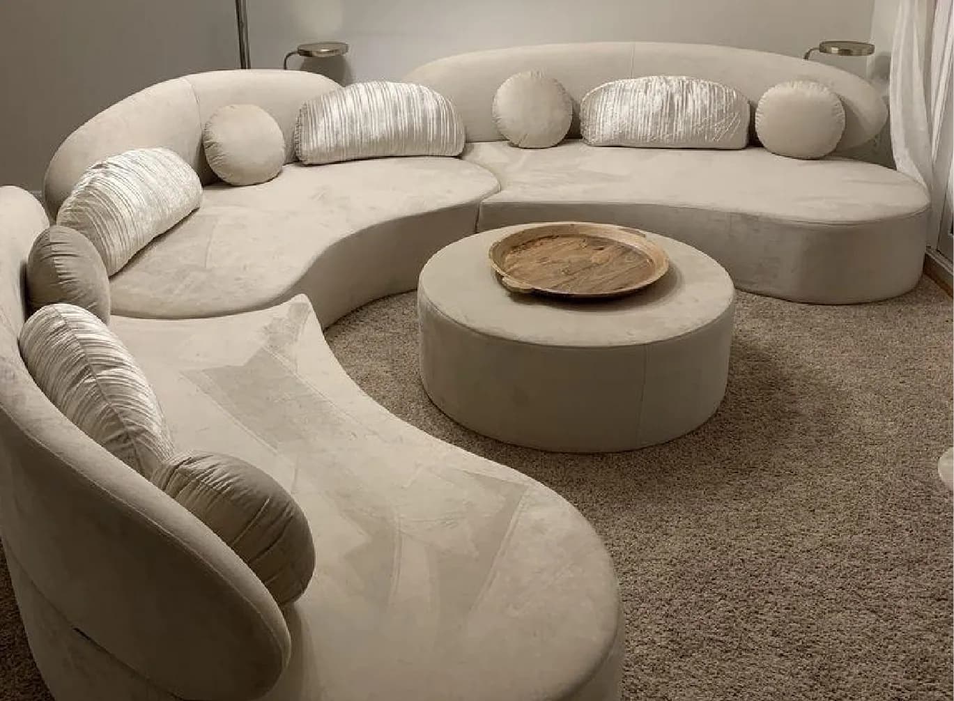 Curved Modular Sectional Sofa